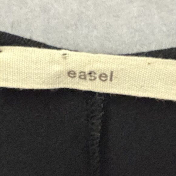 EASEL Tank Dress 2 Tier Ruffled Black Knit Hem Extender Swing Dress - Picture 5 of 6